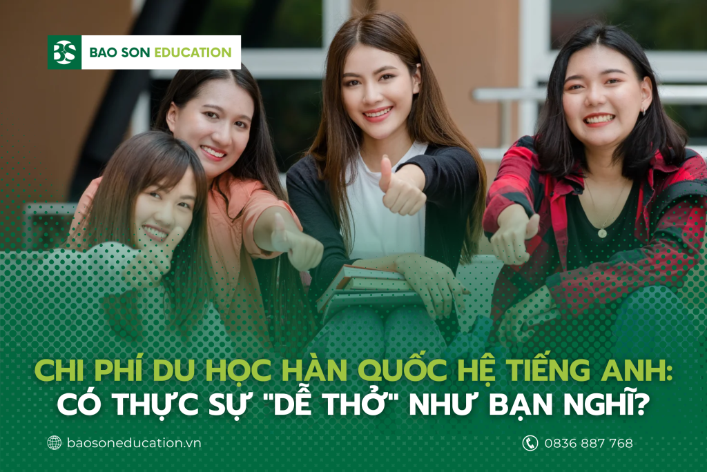 chi phí du học hàn hệ tiếng anh